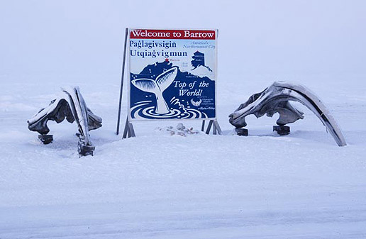 Top of the World image in Barrow, Alaska, with a temperature of -25 degree Fahrenheit .