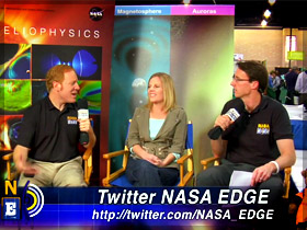 On the set of NASA Edge during the Sun-Earth Day web cast