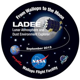 From Wallops to the Moon, LADEE logo