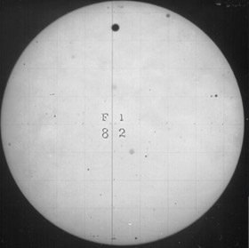 Figure 4 - Photograph of 1882 transit of Venus (USNO)