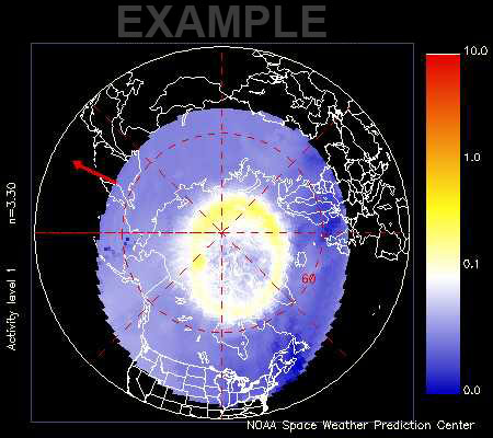 NOAA Polar-orbiting Operational Environmental Satellite (POES) plot